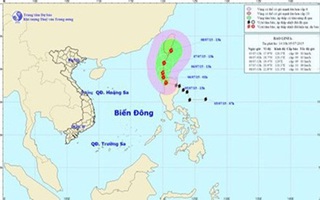 Bão LINFA giật cấp 10-11 đang hoành hành trên Biển Đông